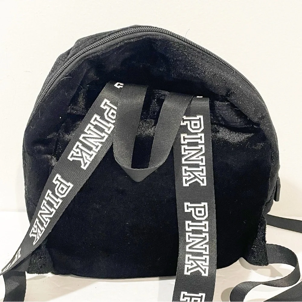 Victorias Secret‎ Pink Black Mini Suede Backpack